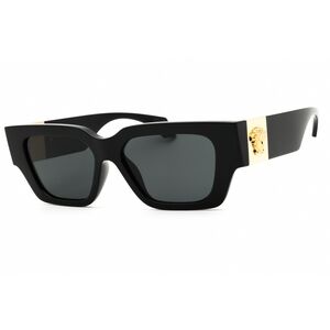 NWT Versace VE4497U Black Rectangle 53mm Sunglasses